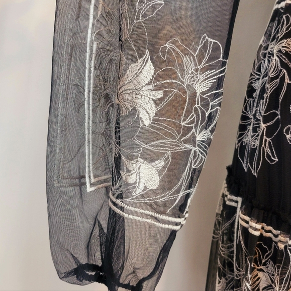 BCBGMAXAZRIA Synthetic Lily Embroidered Floral - Picture 14 of 17